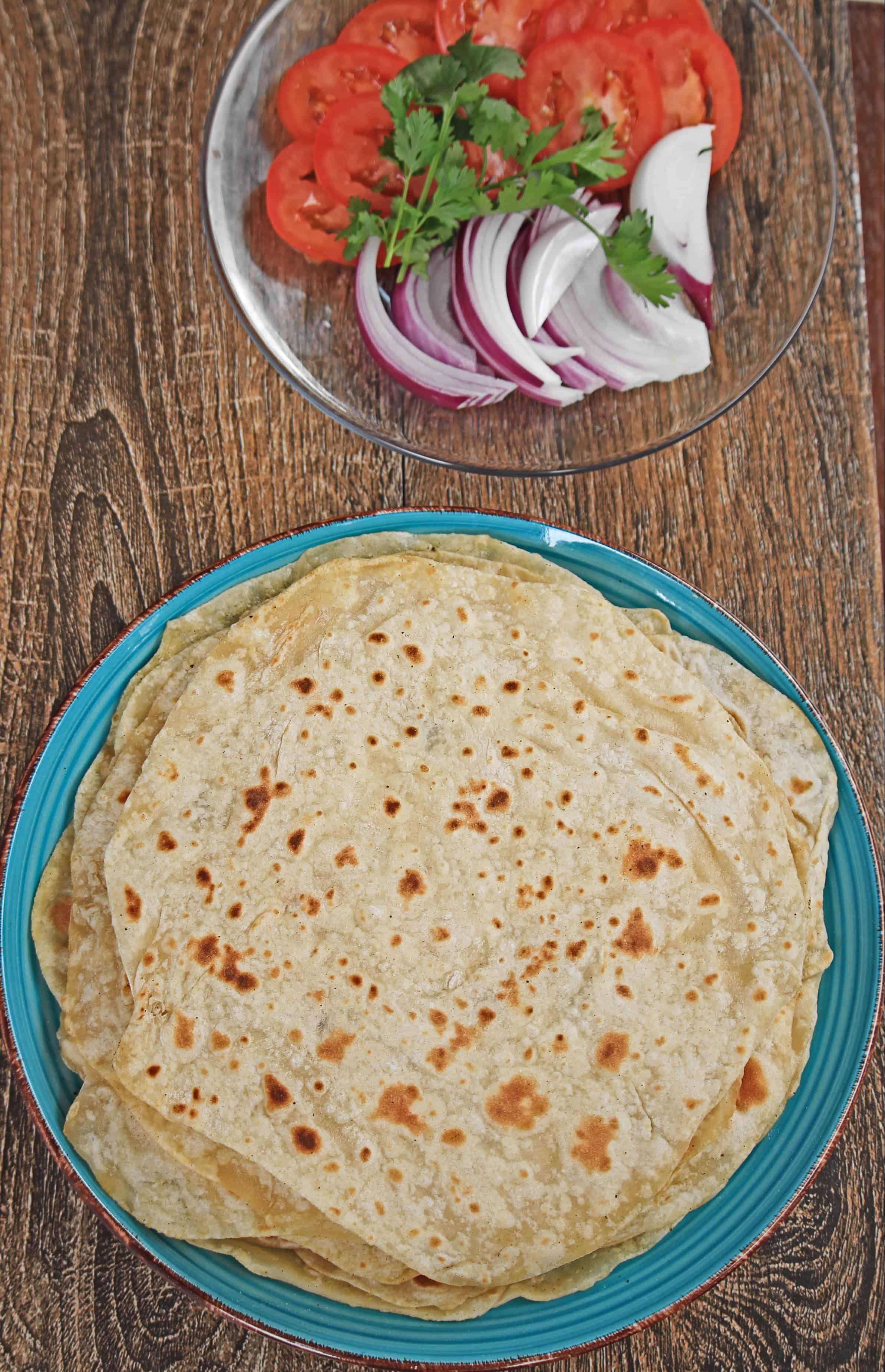 Yufka | Turkish Flatbread Stacked yufka flatbread